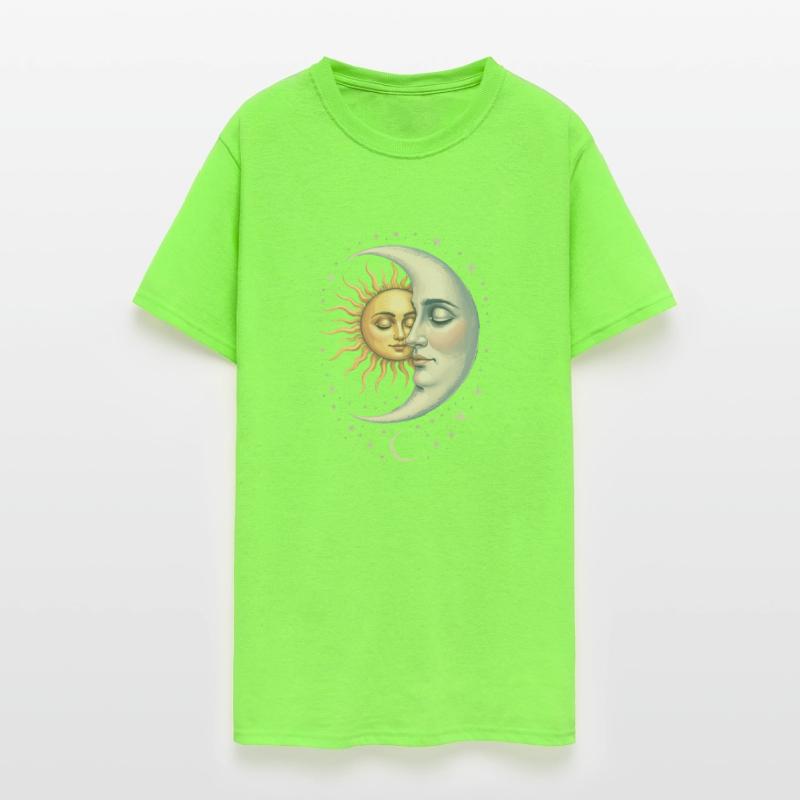 Mystical Sun & Moon Face Yin Yang Design