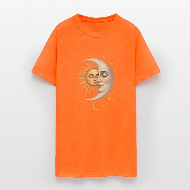 Mystical Sun & Moon Face Yin Yang Design