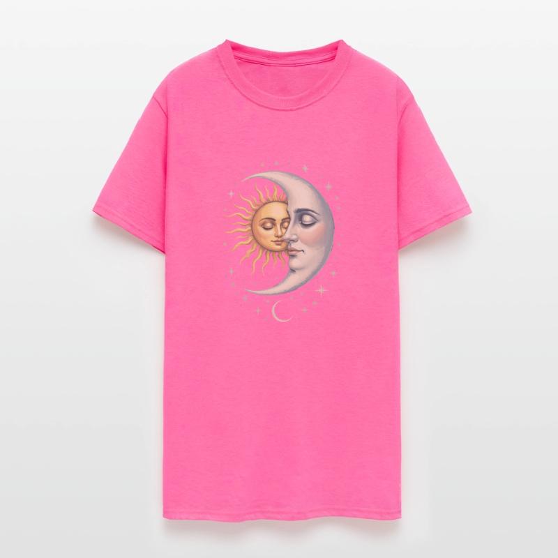 Mystical Sun & Moon Face Yin Yang Design
