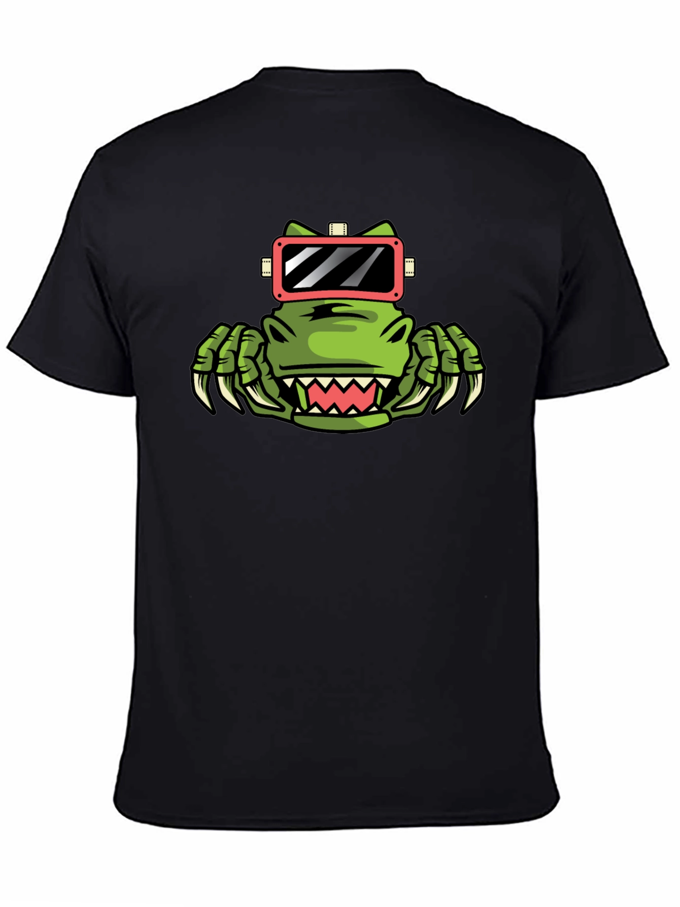 VR Dino Black Tee - Gamer Style