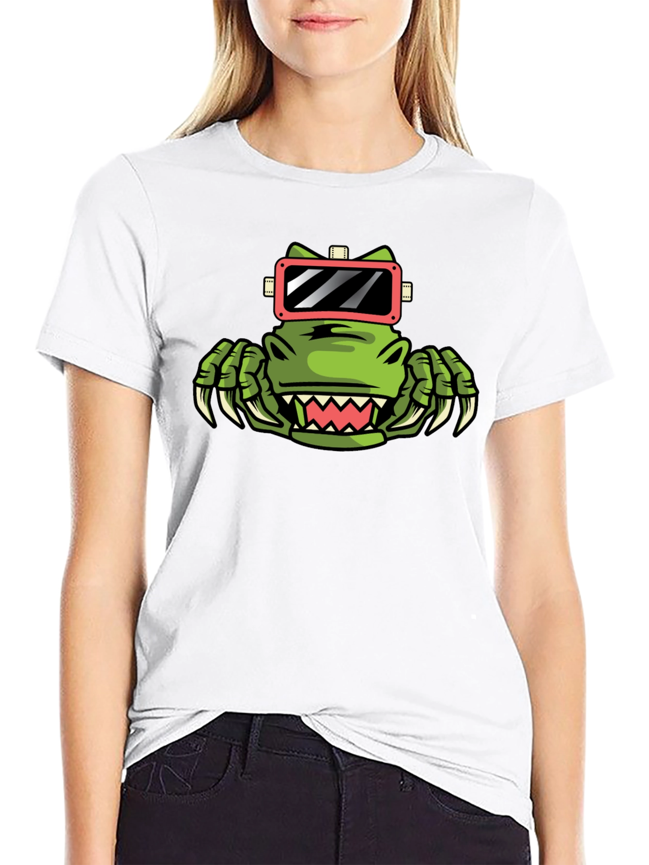 VR Dino Black Tee - Gamer Style