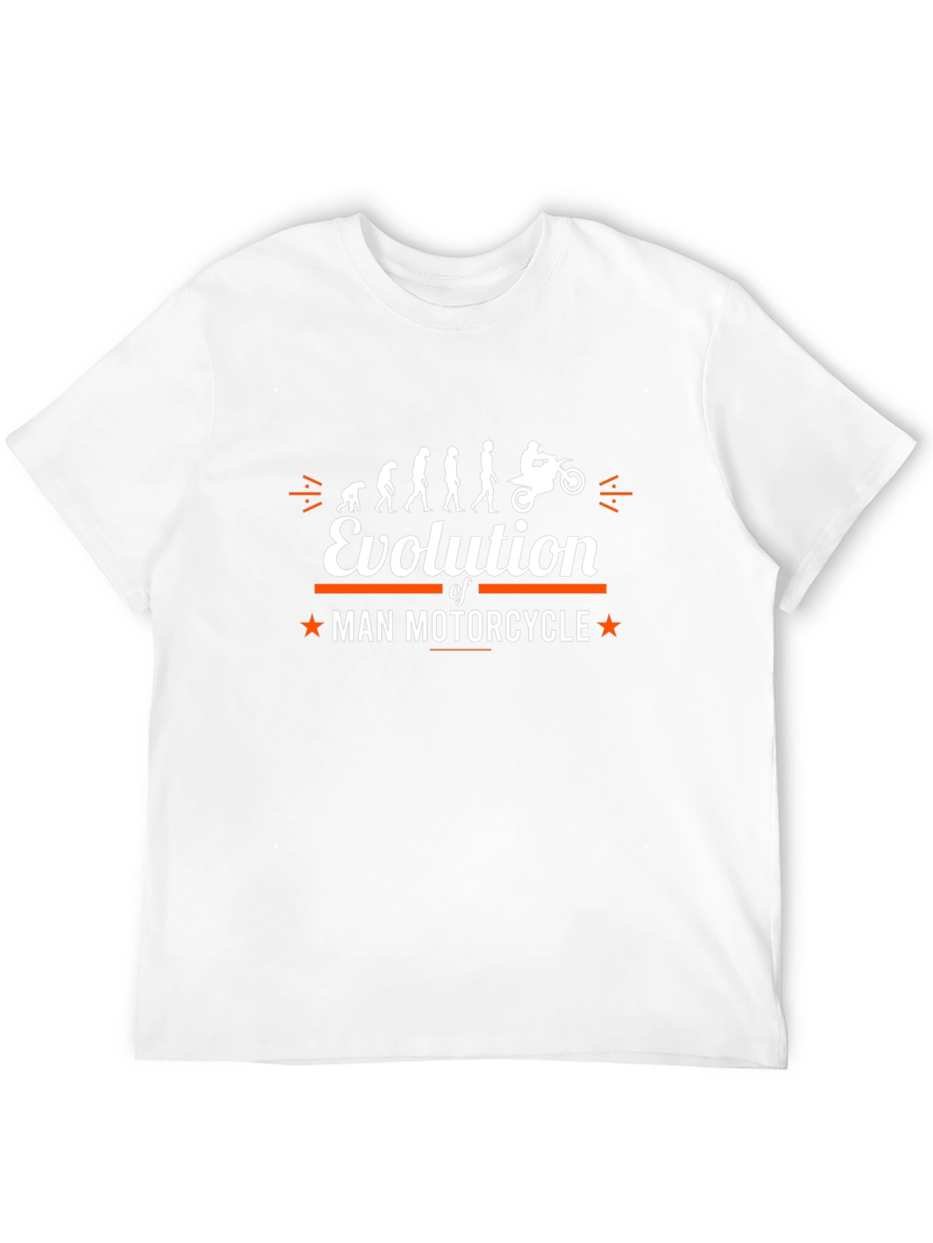 Evolution of Man Motorcycle Graphic T-Shirt