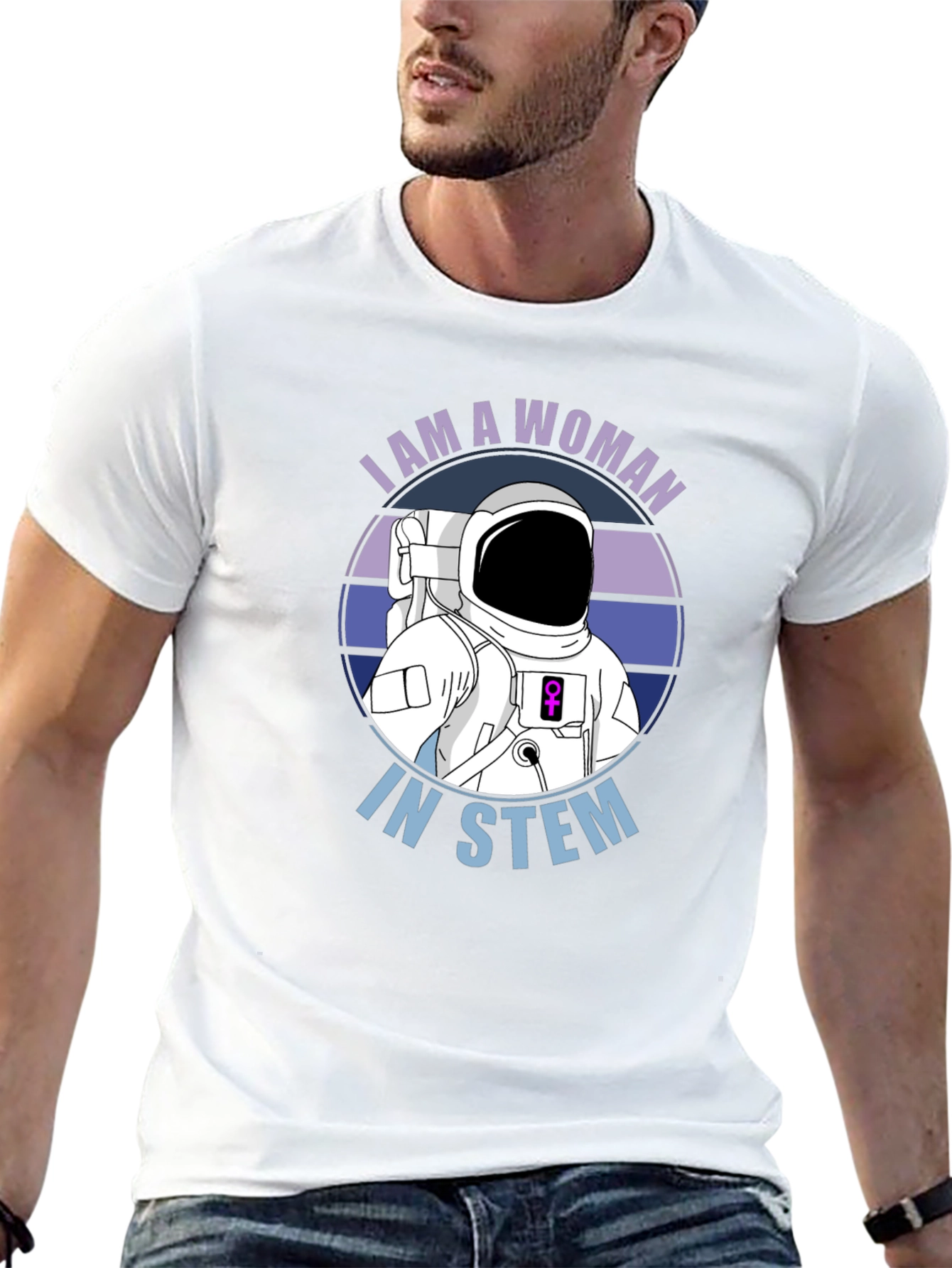 I Am A Woman In STEM Astronaut T-Shirt