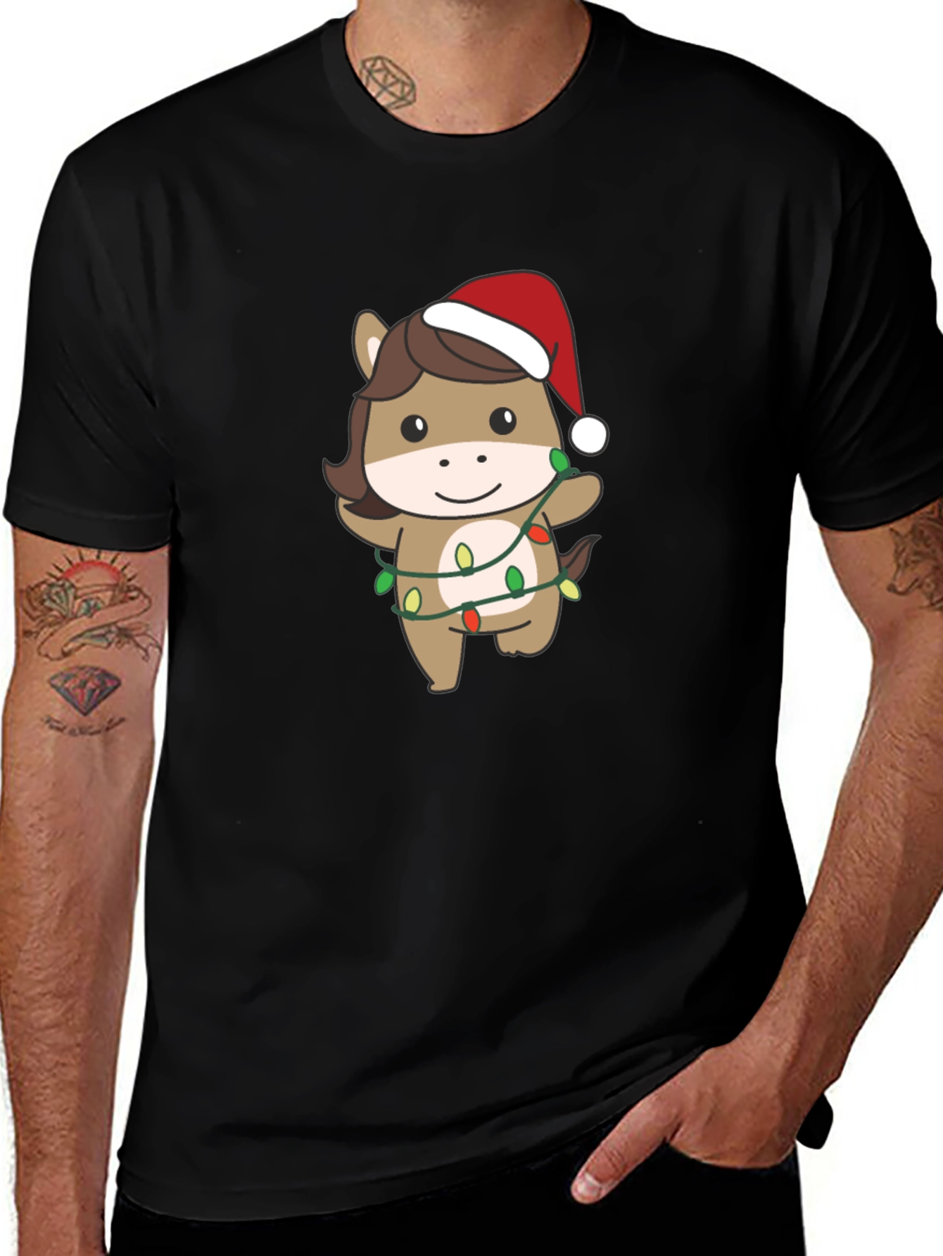 Cute Christmas Horse T-Shirt