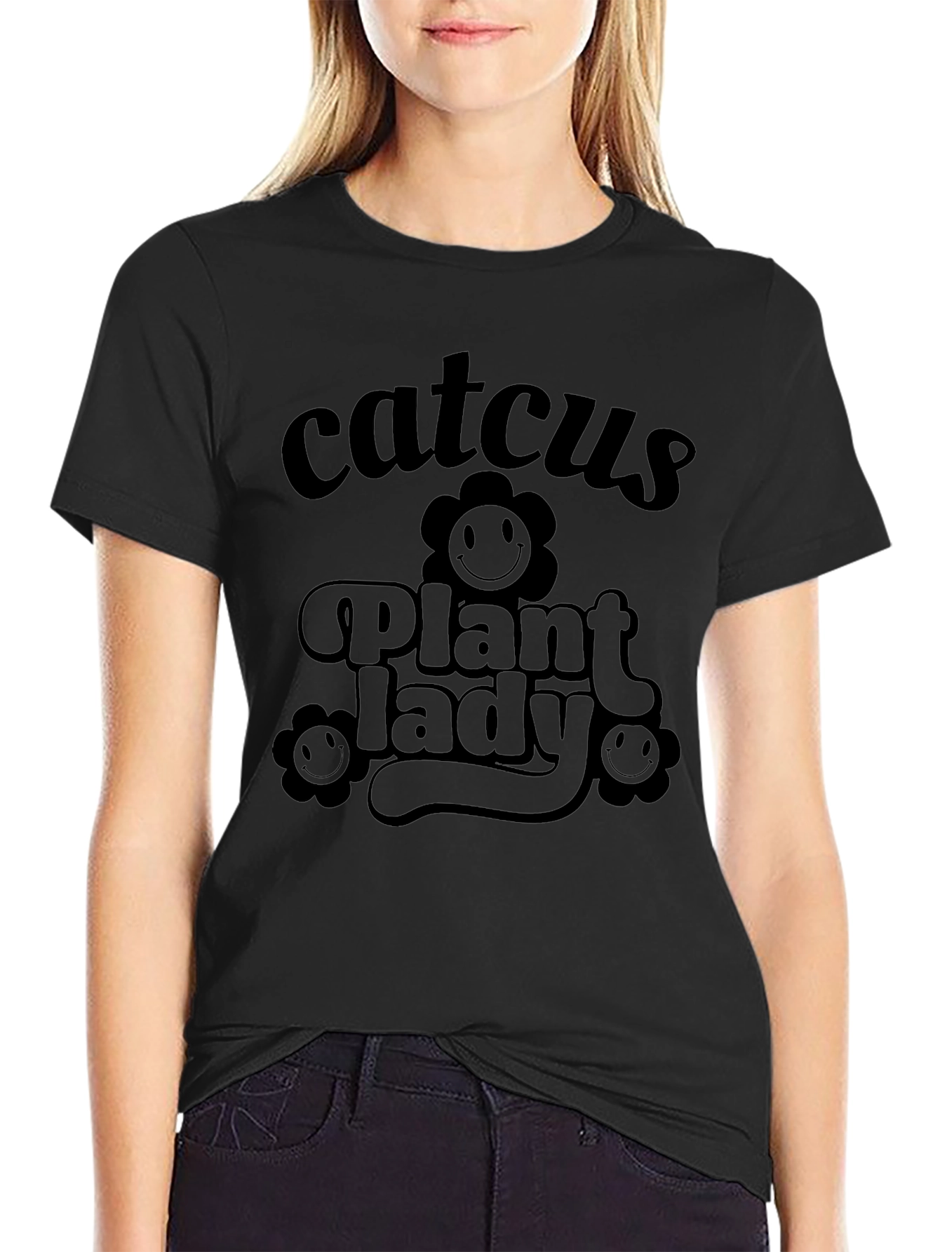 Catcus Plant Lady Funny Graphic Tee