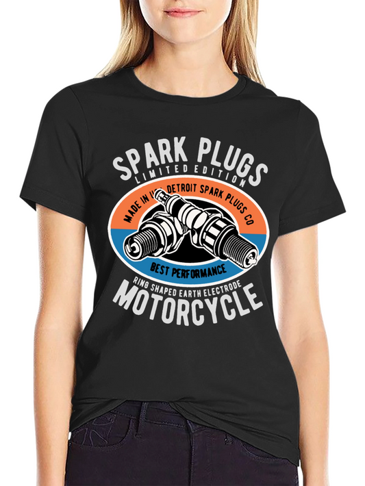 Motorcycle Spark Plugs Graphic T-Shirt