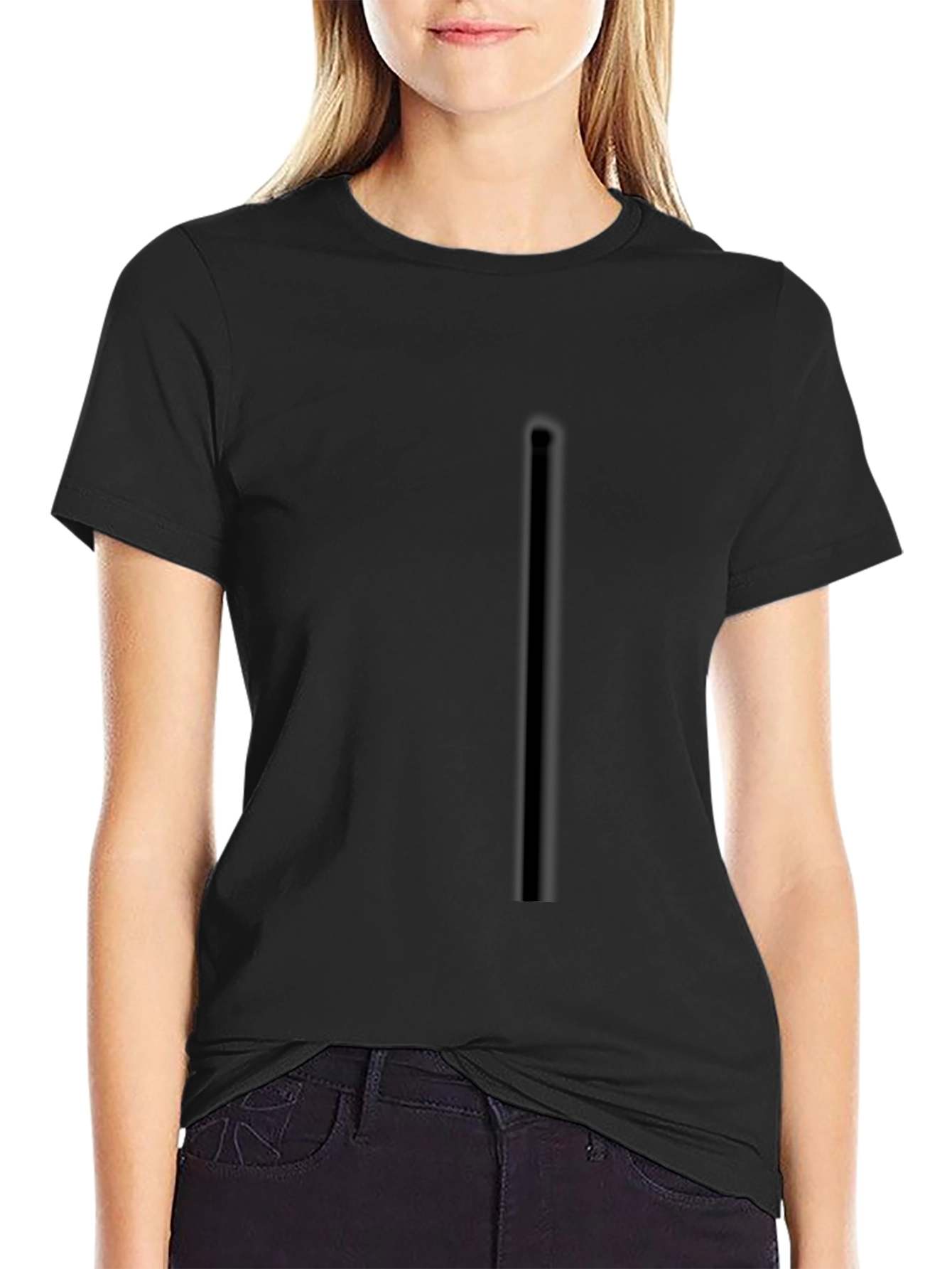 Mens Black Crew Neck T-Shirt