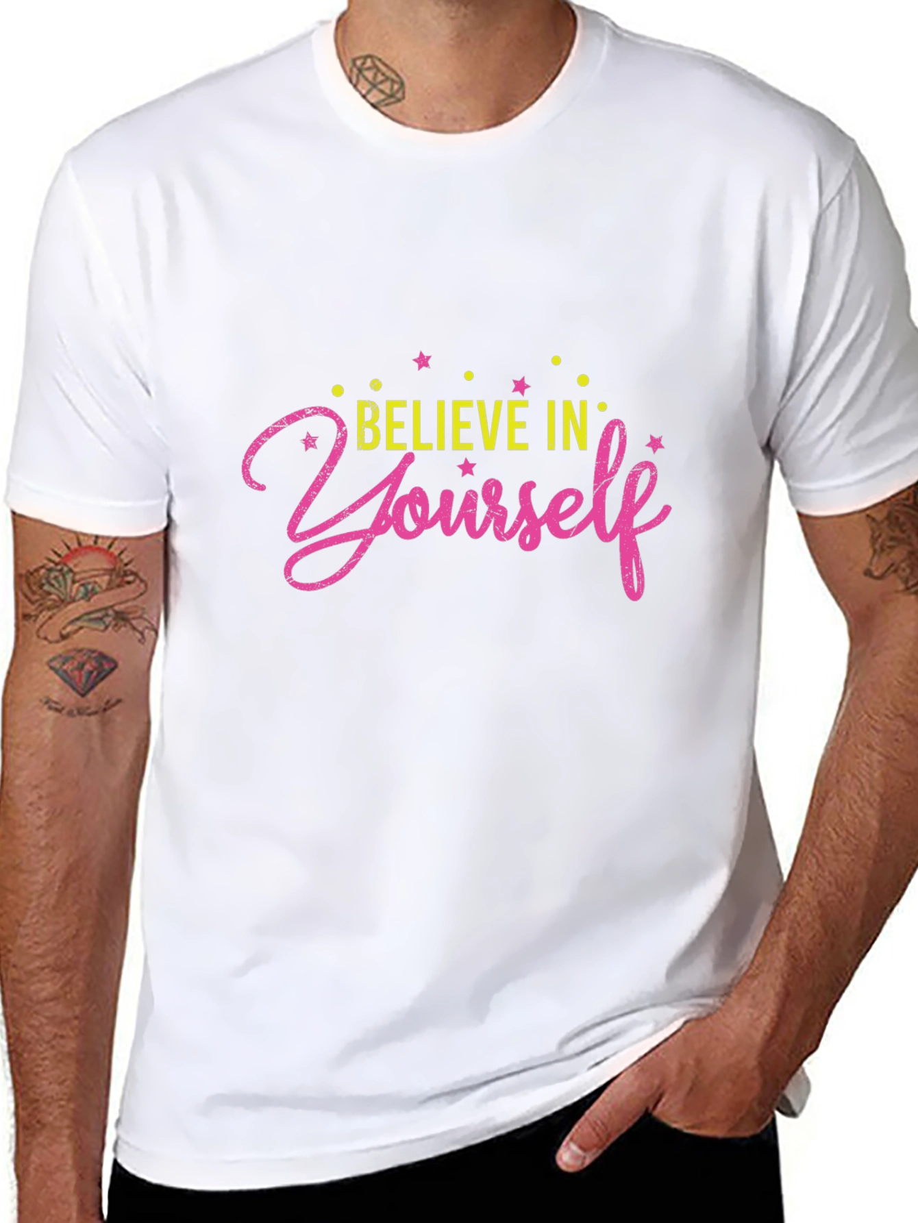 Believe in Yourself Graphic Tee - Black