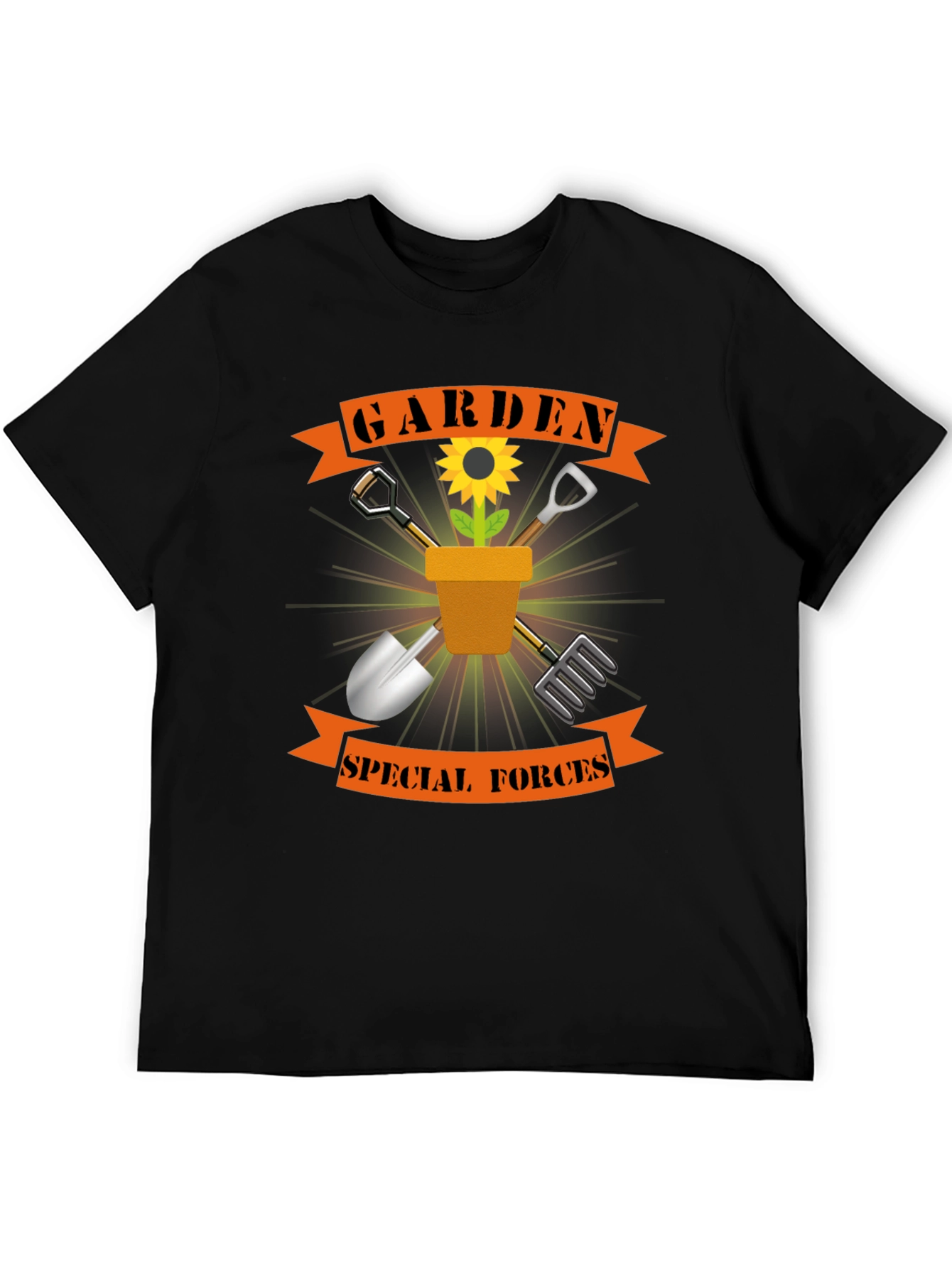 Garden Special Forces Black T-Shirt