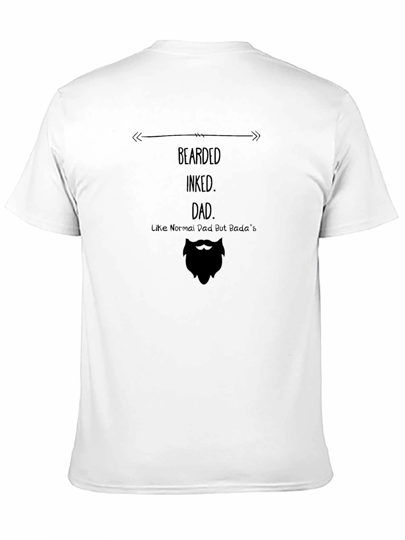 Bearded Inked Dad T-Shirt - Novelty Graphic Tee