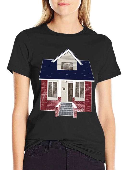 House Graphic Black T-Shirt