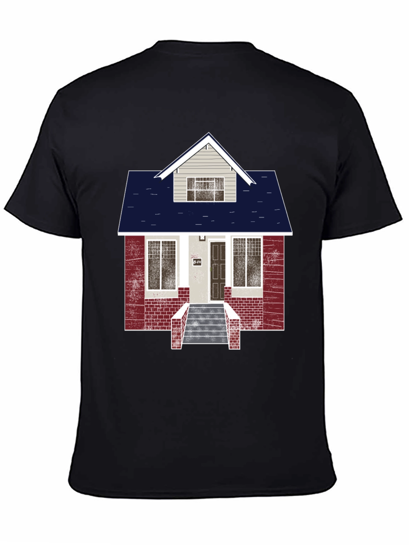 House Graphic Black T-Shirt