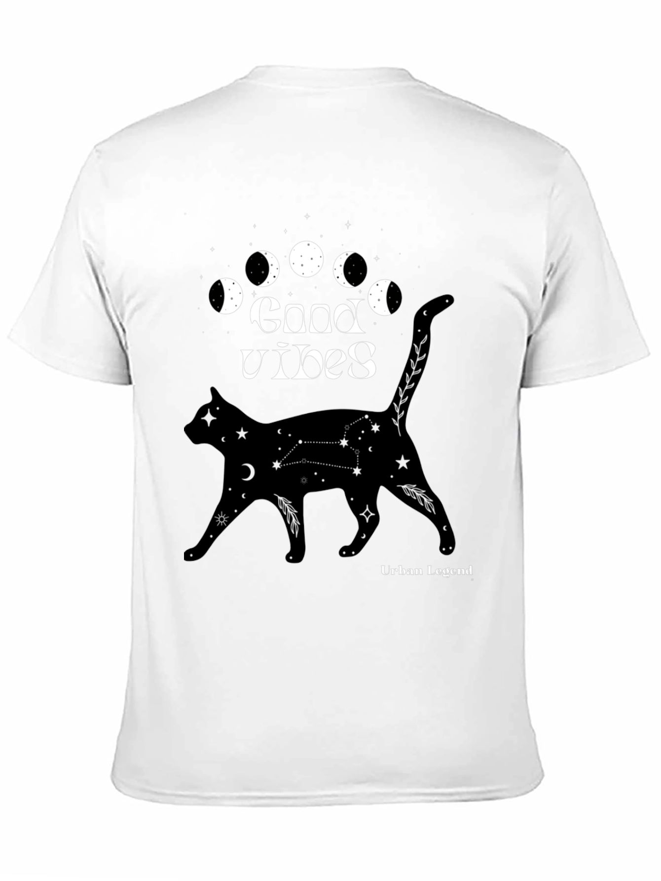 Good Vibes Cat Graphic T-Shirt