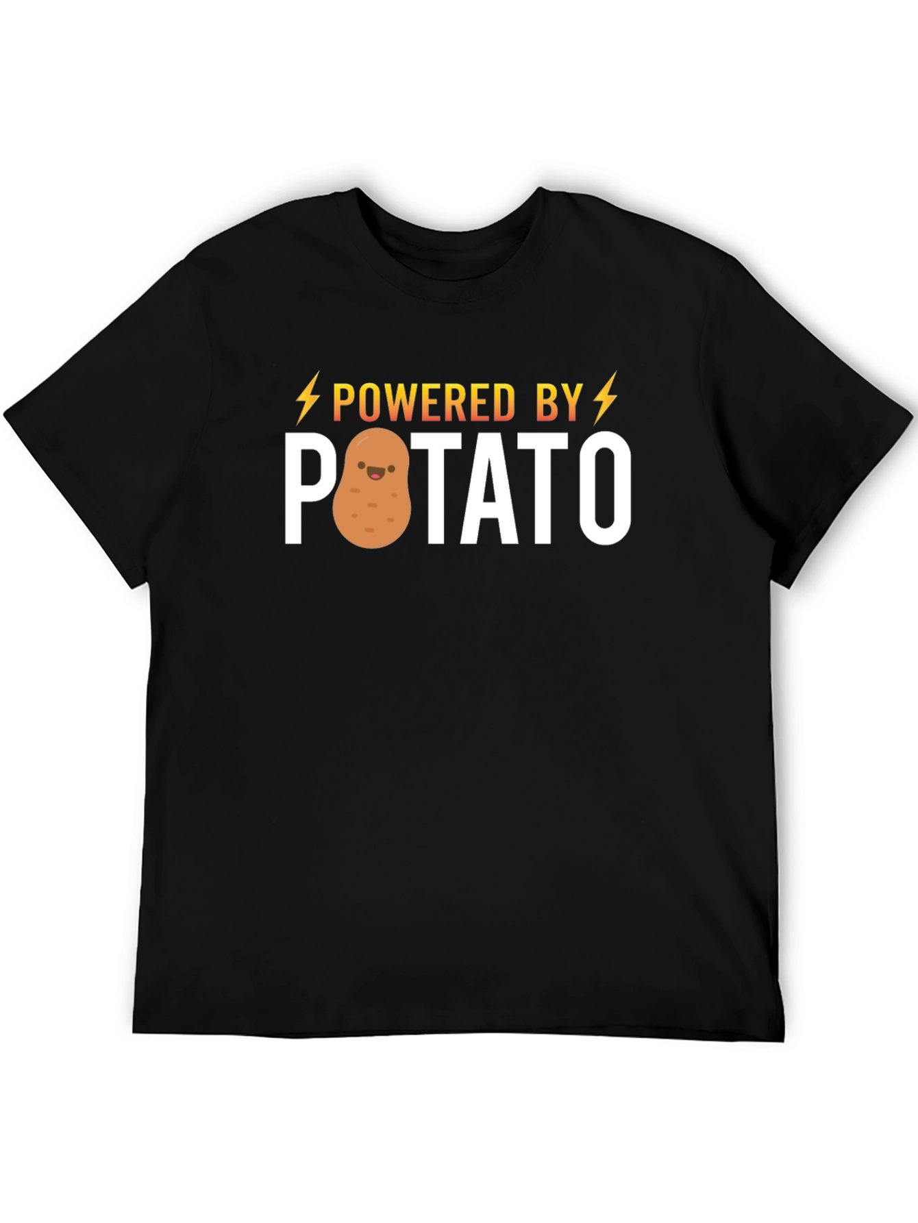 Powered by Potato T-Shirt - Funny Cute Graphic Tee