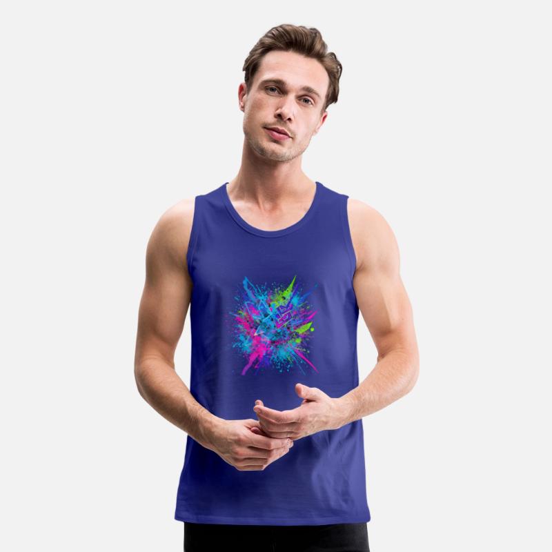 Neon Chaos – Futuristic Paint Splash Explosion