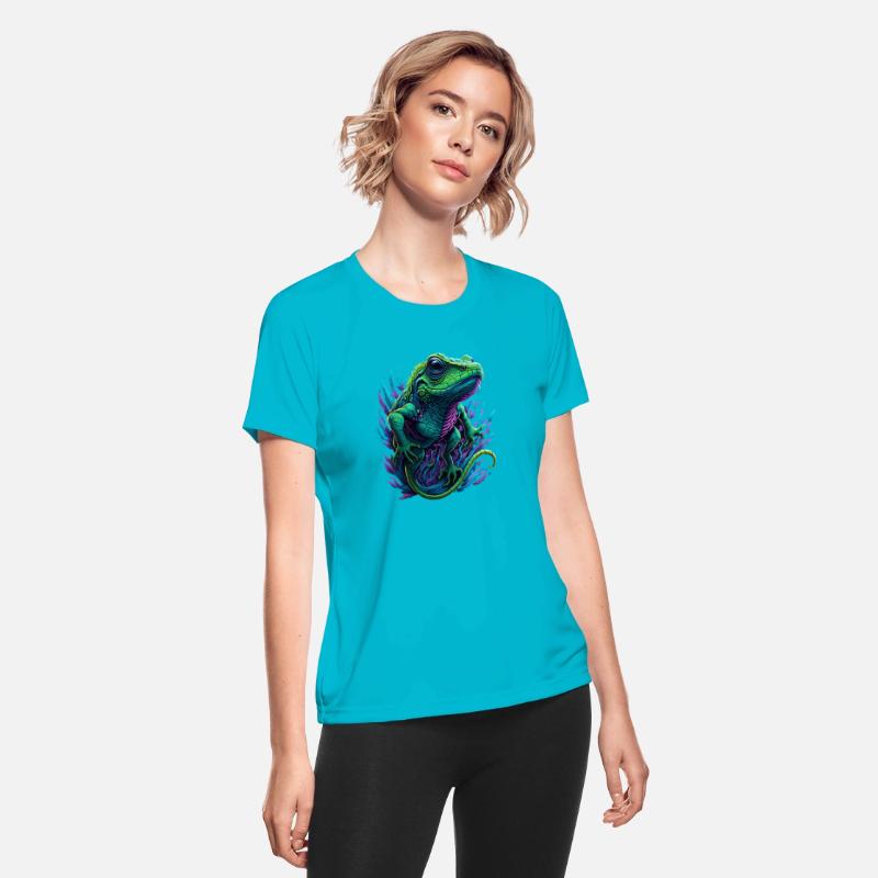 Neon Lizard Colourful