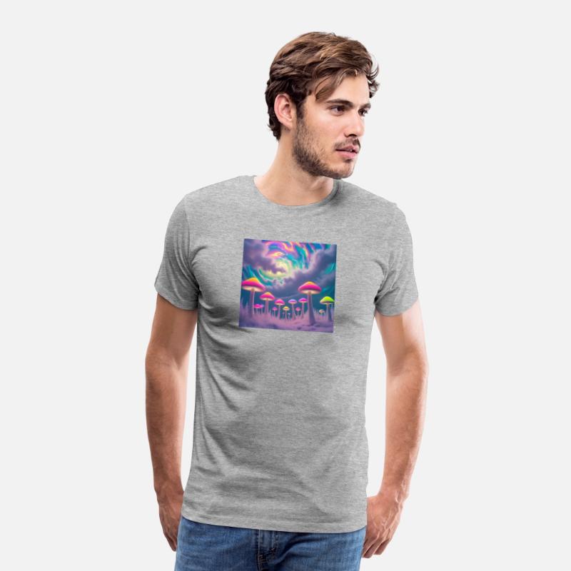 Neon Mushroom Forest – Psychedelic Minimalist