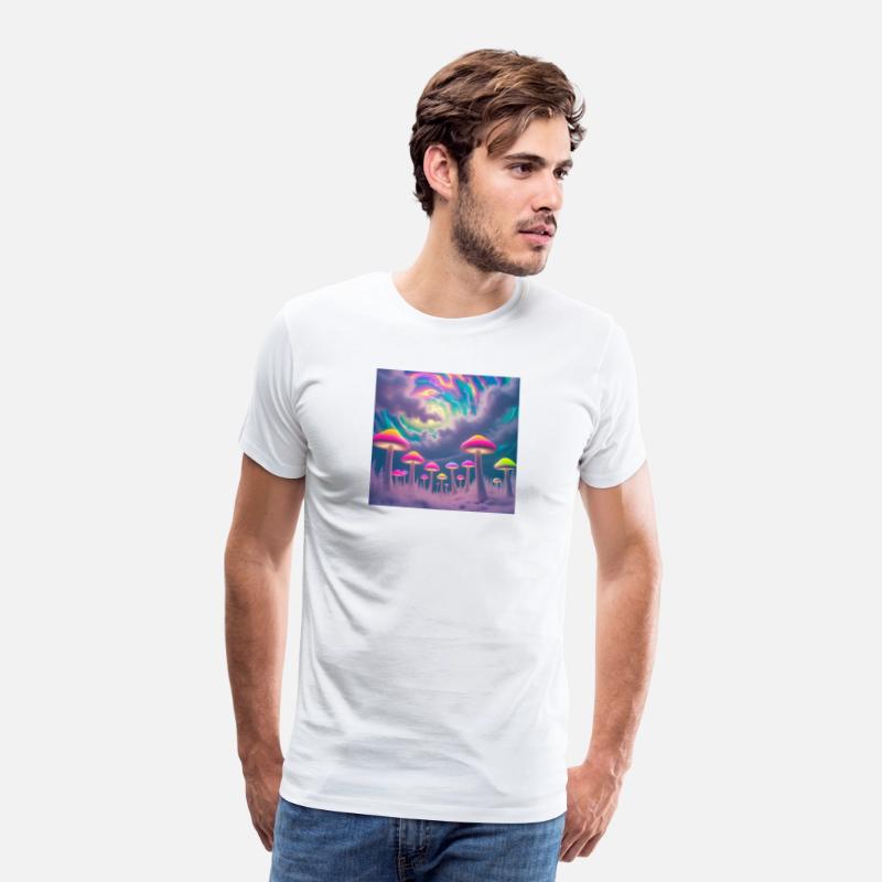 Neon Mushroom Forest – Psychedelic Minimalist