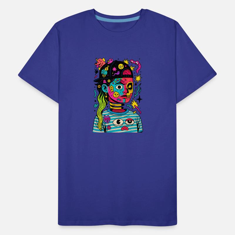Neon Spiral: Surreal Girl in Pop Chaos
