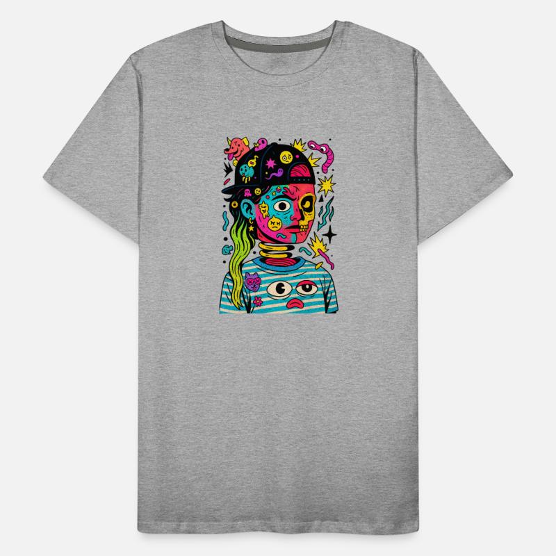 Neon Spiral: Surreal Girl in Pop Chaos