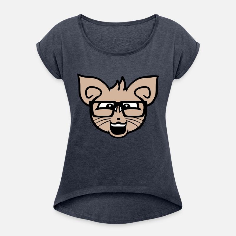 Nerd Cat Horn-rimmed Glasses Geek Smart Kitten Fun