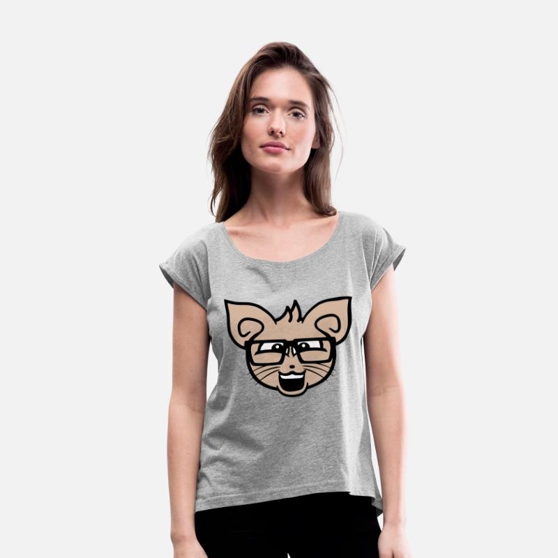 Nerd Cat Horn-rimmed Glasses Geek Smart Kitten Fun