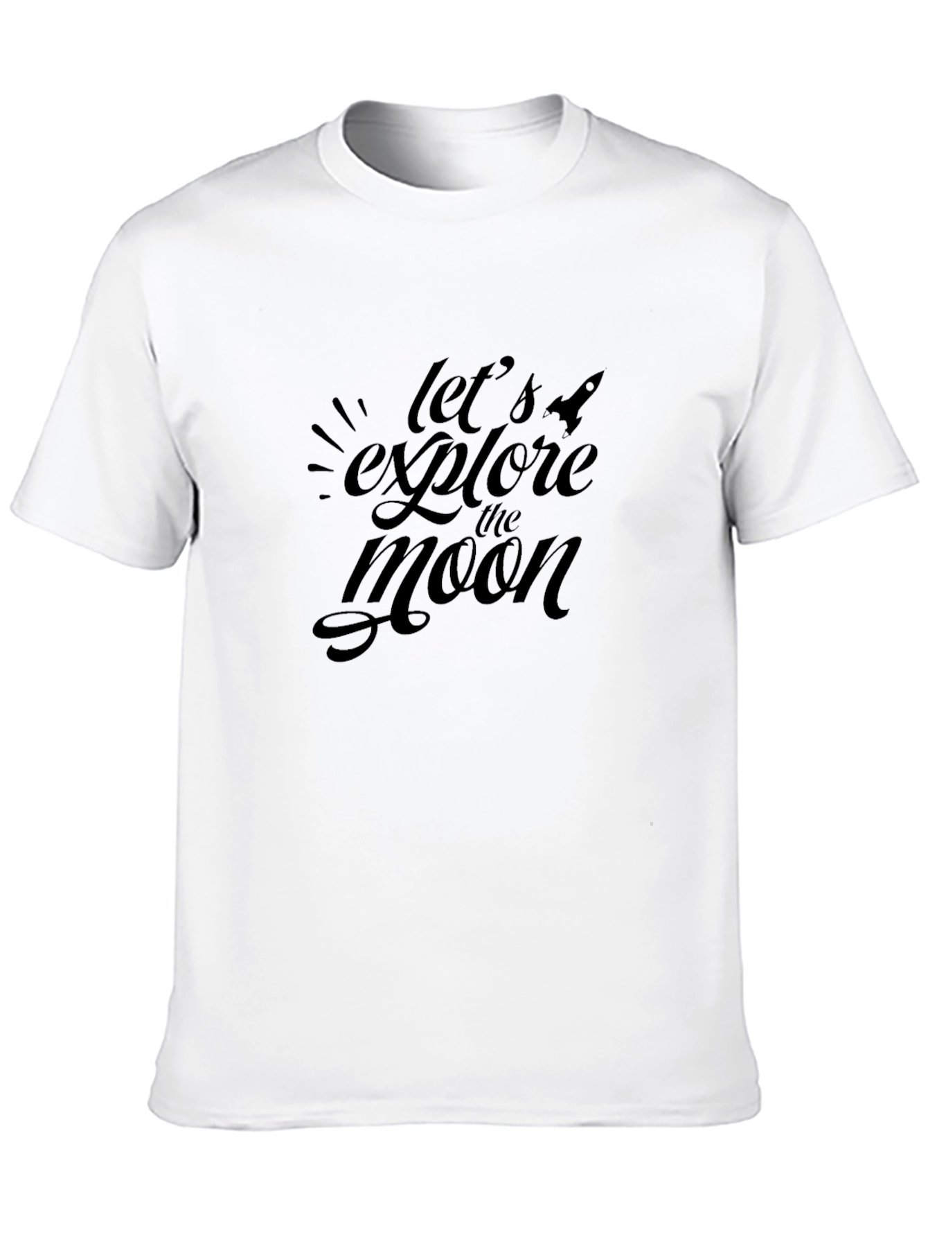 Explore the Moon Black Graphic Tee