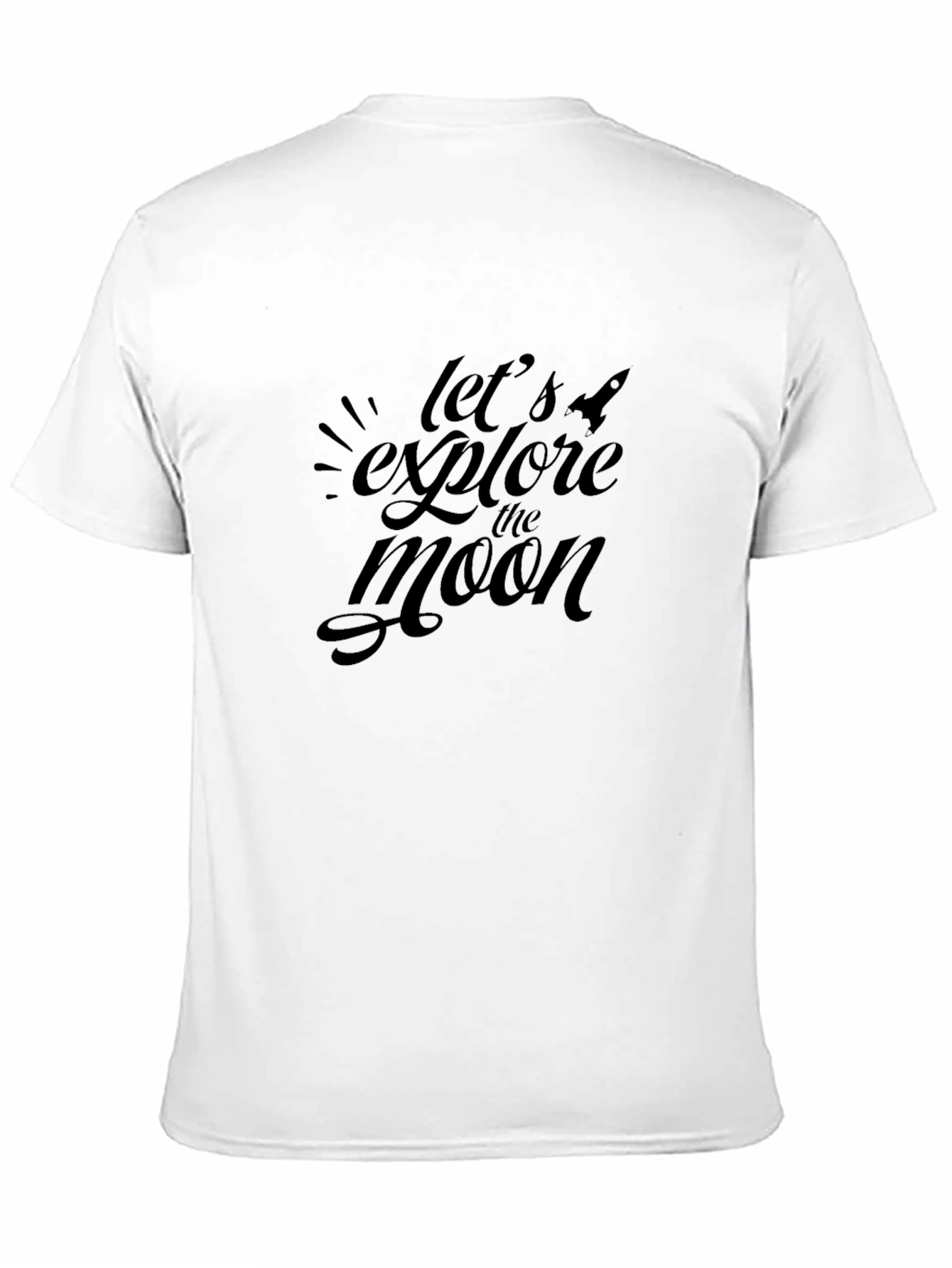 Explore the Moon Black Graphic Tee