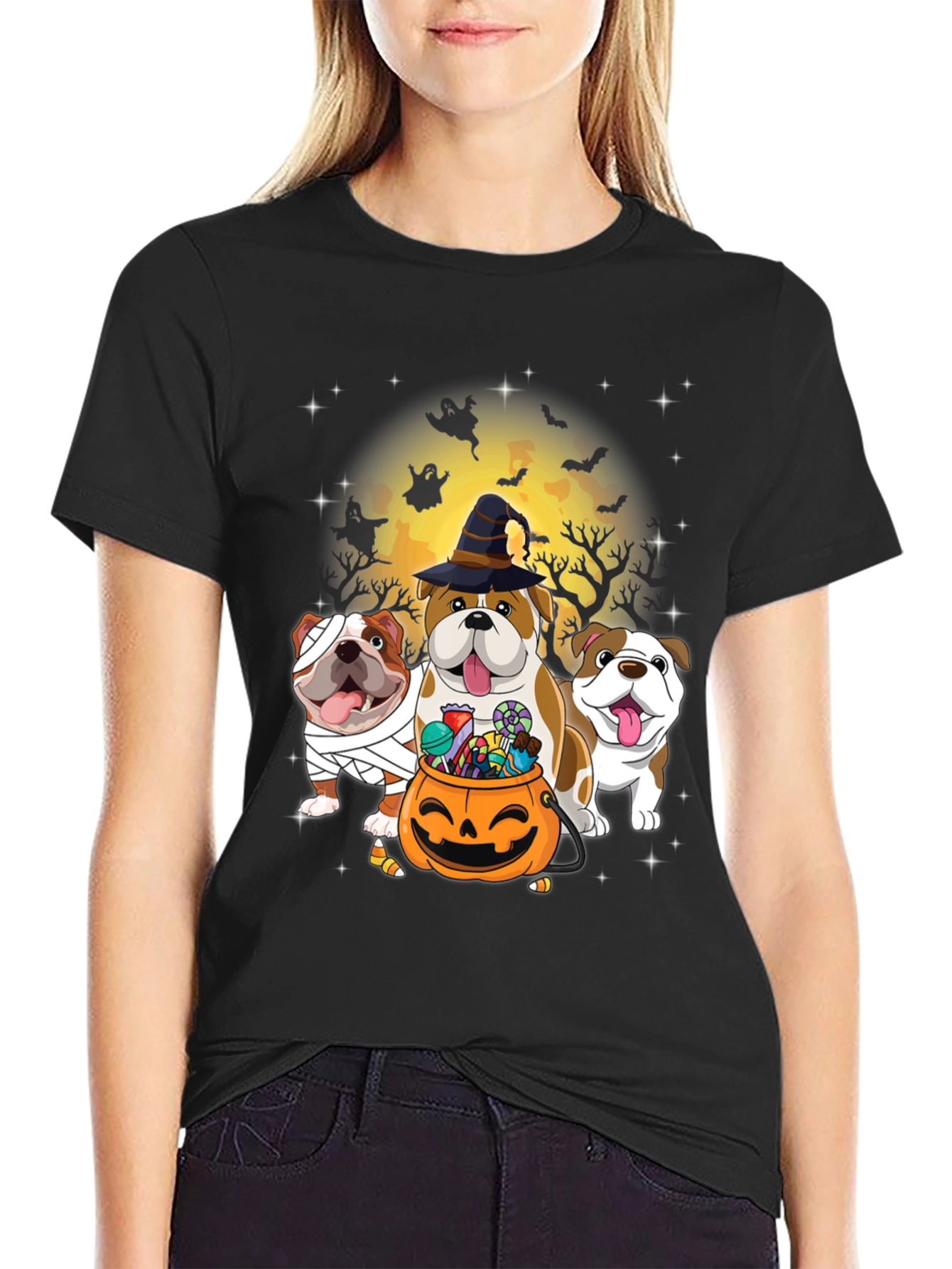 Halloween Bulldog T-Shirt