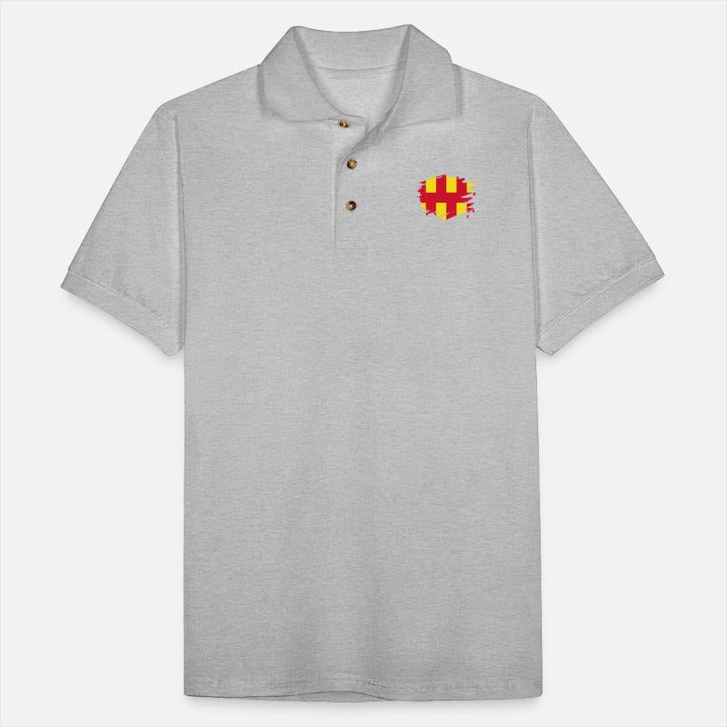 Northumberland Flag Paint Splatter Design