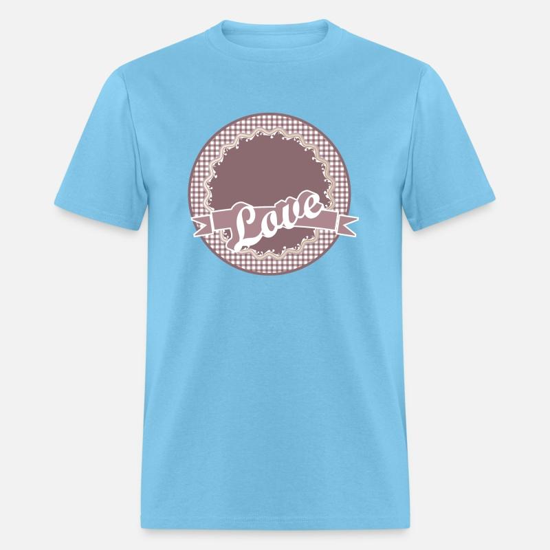 nostalgic label in old pink with lots of love