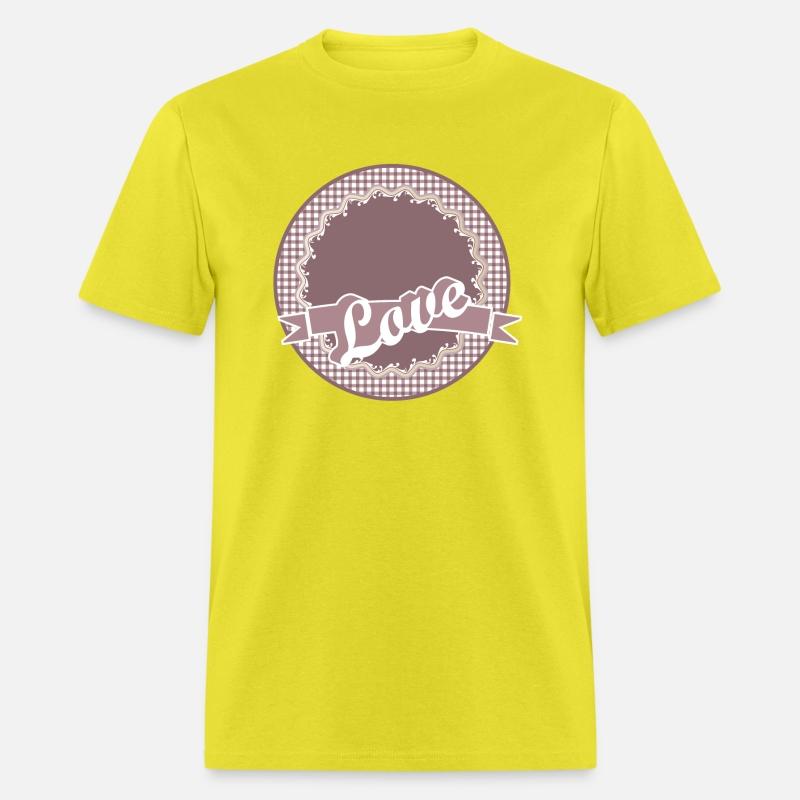 nostalgic label in old pink with lots of love