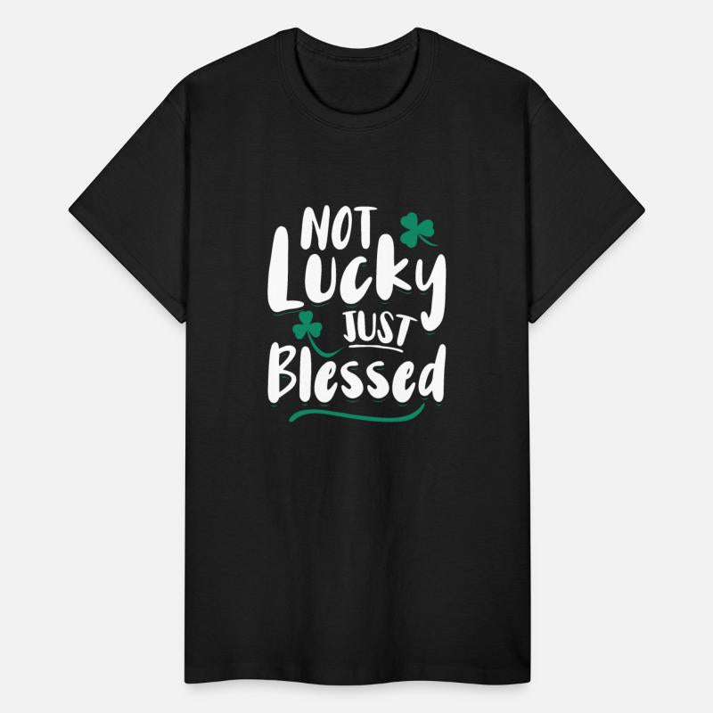 Not Lucky Just Blessed Shamrock Christian Faith