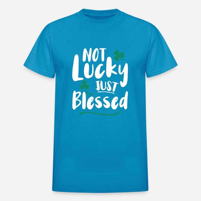 Not Lucky Just Blessed Shamrock Christian Faith