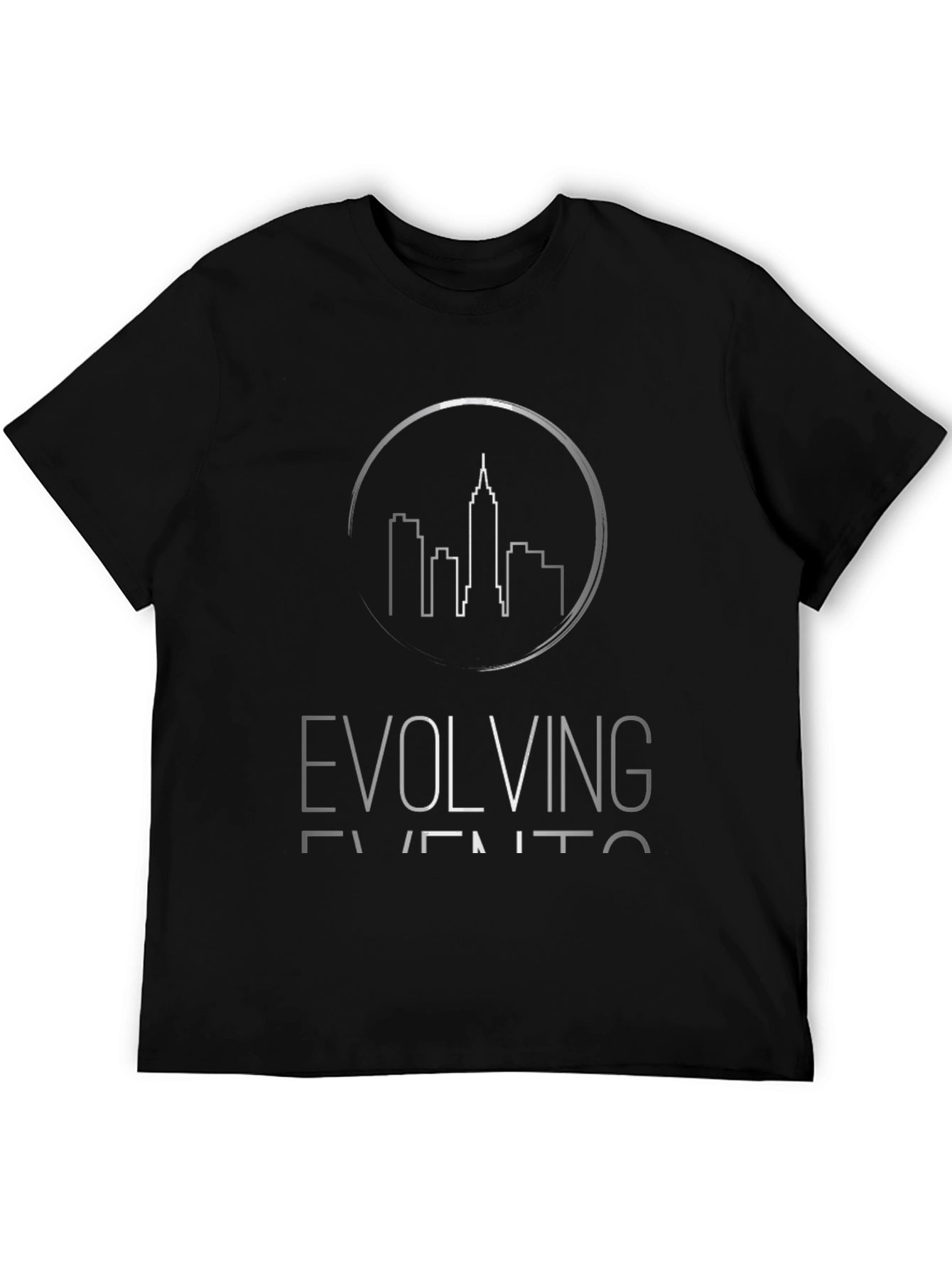 Evolving Events Black Graphic Tee
