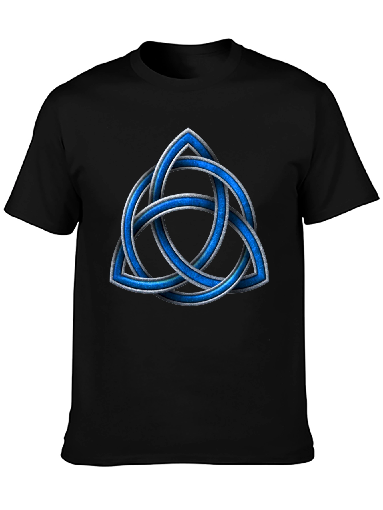Celtic Knot T-Shirt - Blue Triquetra Design