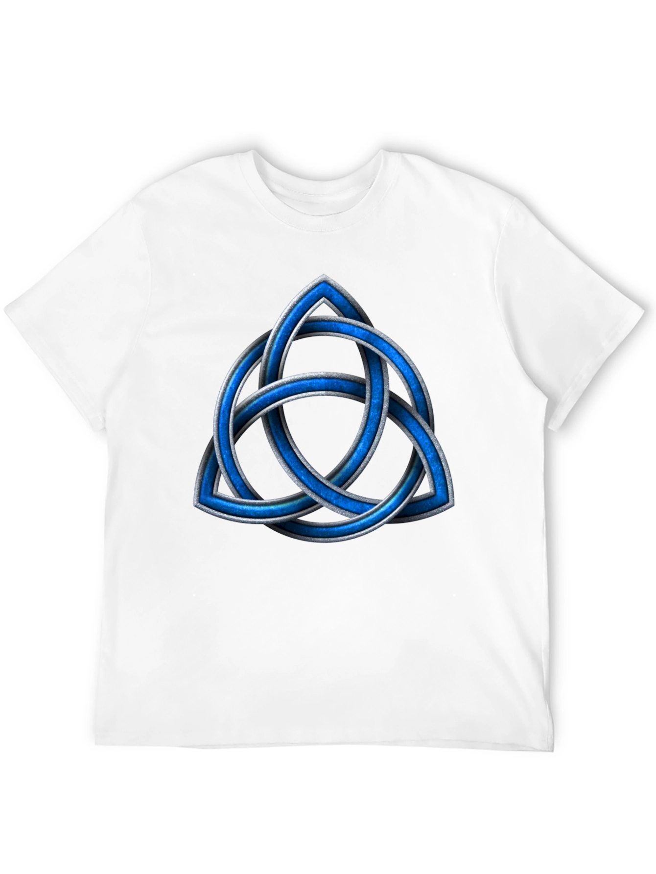 Celtic Knot T-Shirt - Blue Triquetra Design