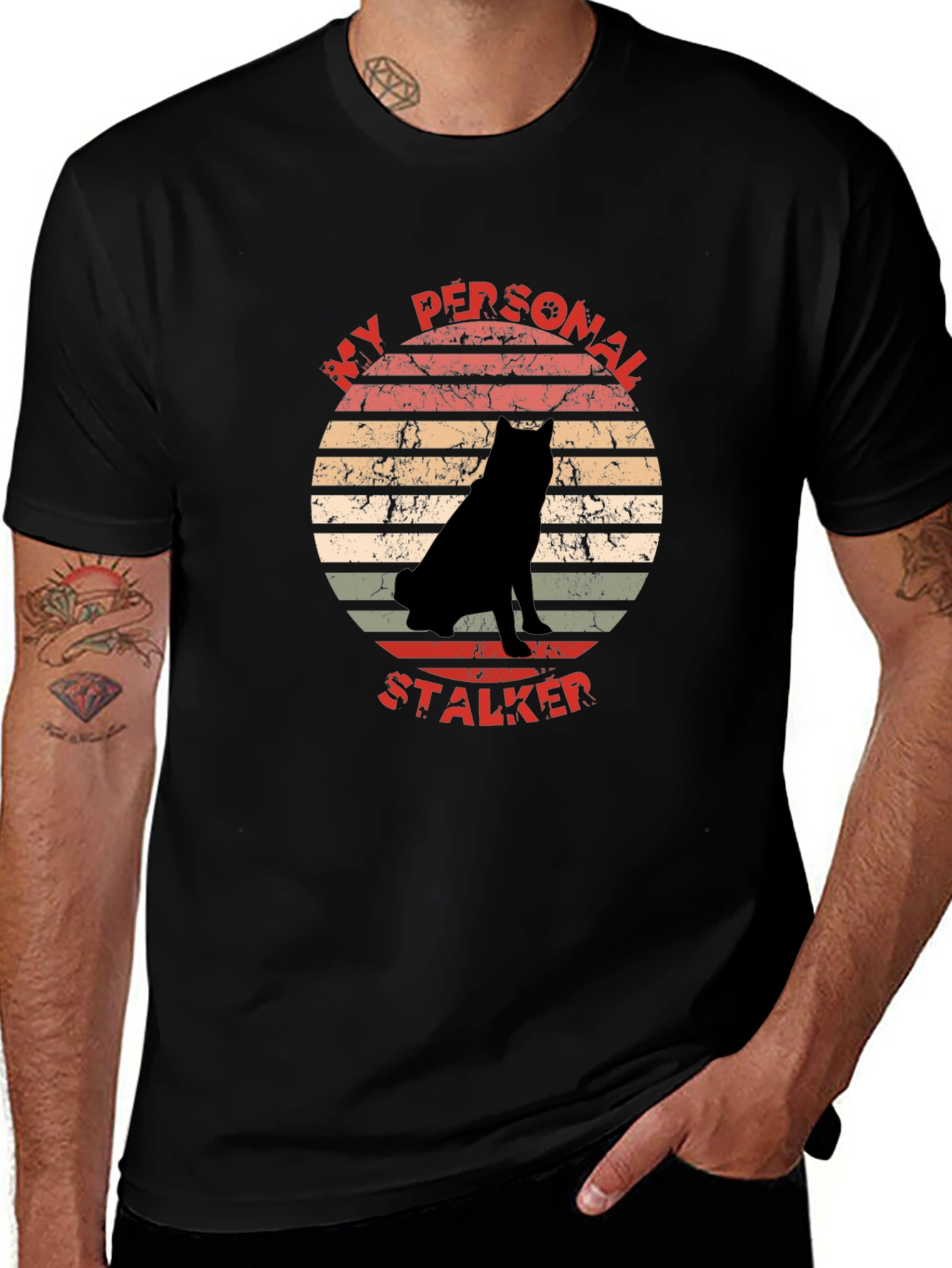 My Personal Stalker Dog Graphic T-Shirt
