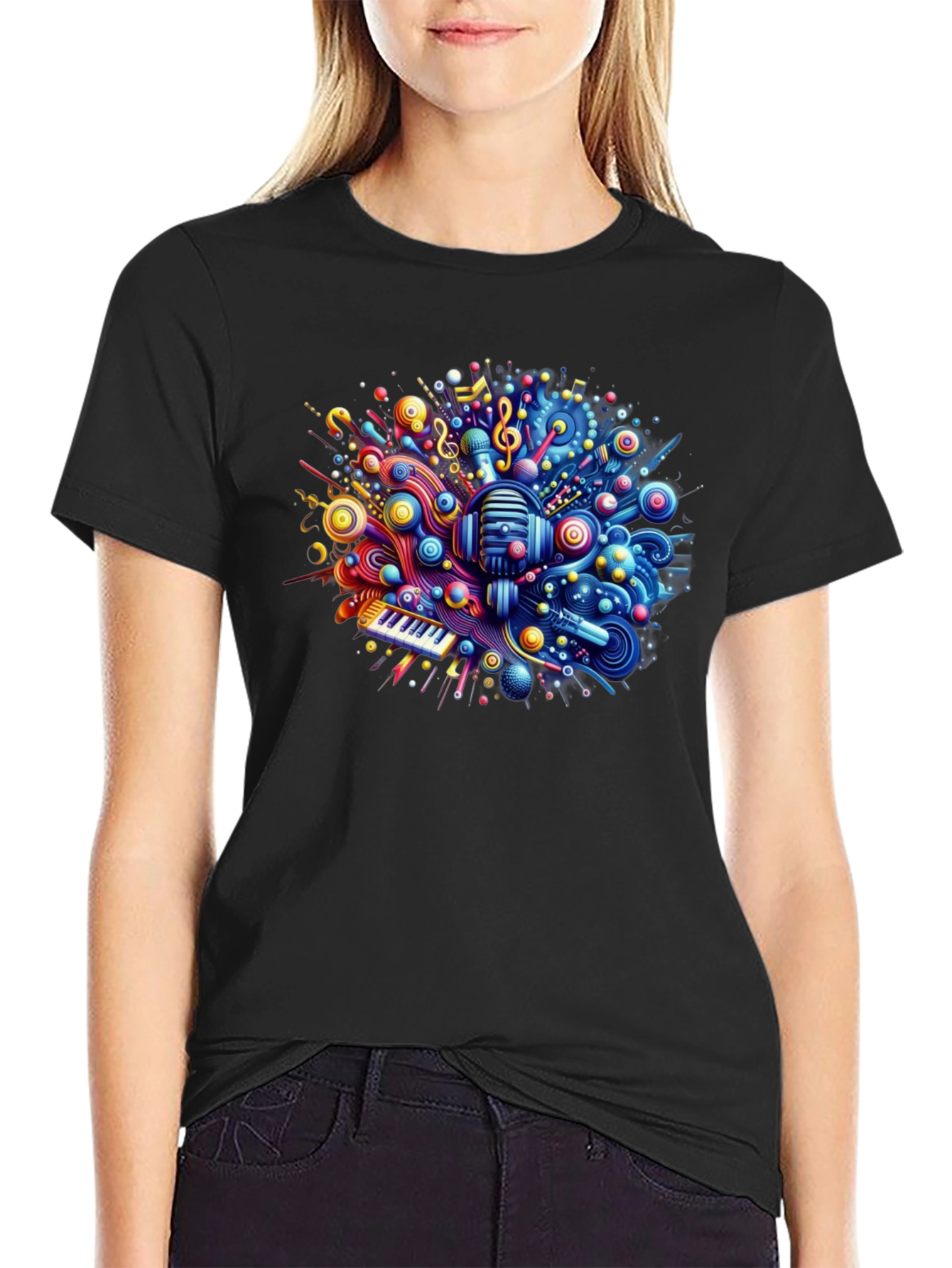 Music Mania Tee - Vibrant Graphic T-Shirt