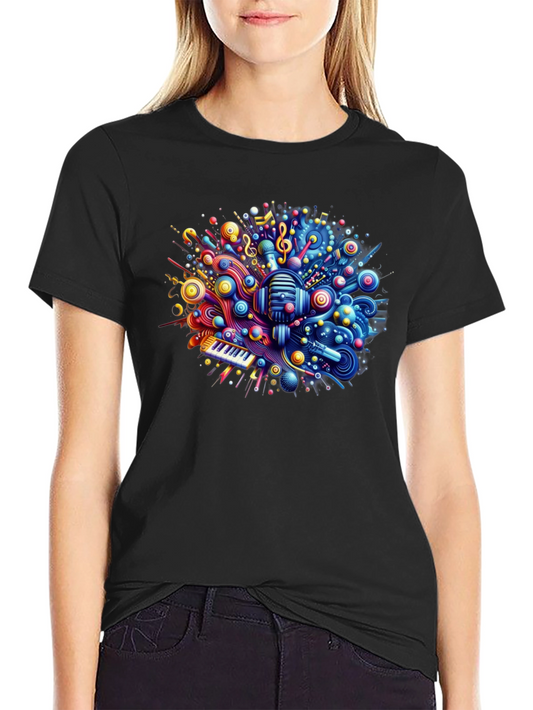 Music Mania Tee - Vibrant Graphic T-Shirt