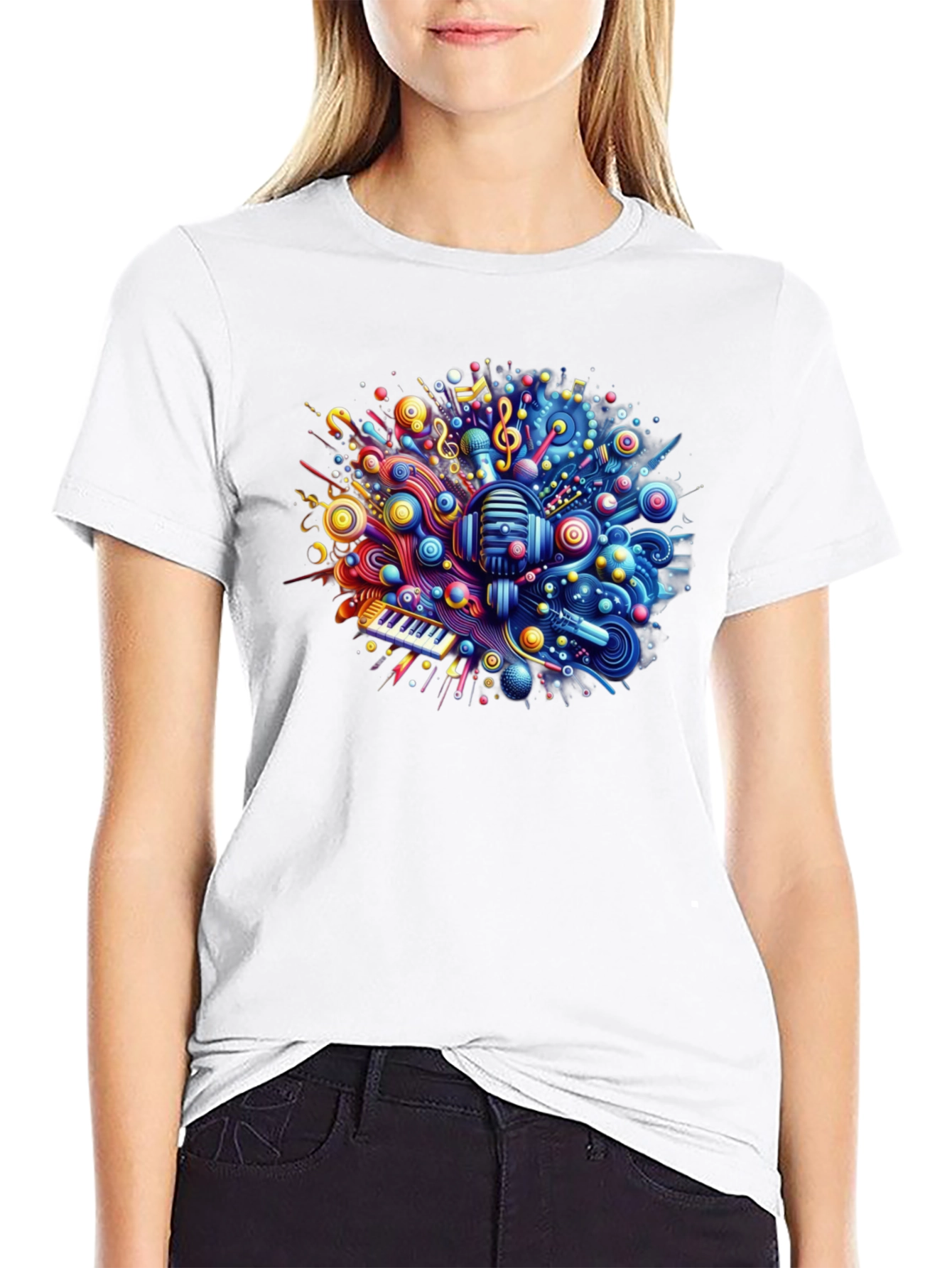 Music Mania Tee - Vibrant Graphic T-Shirt