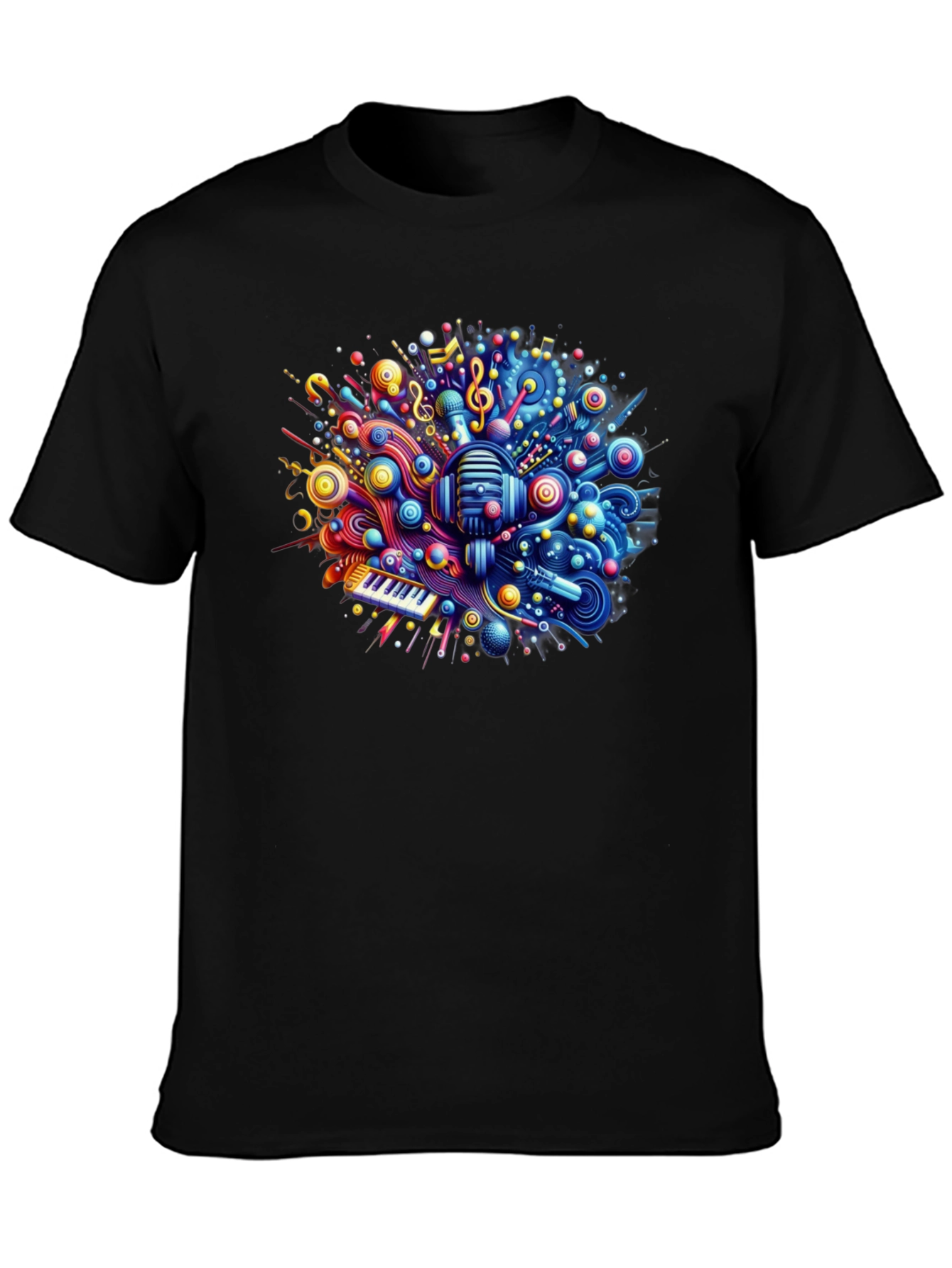 Music Mania Tee - Vibrant Graphic T-Shirt