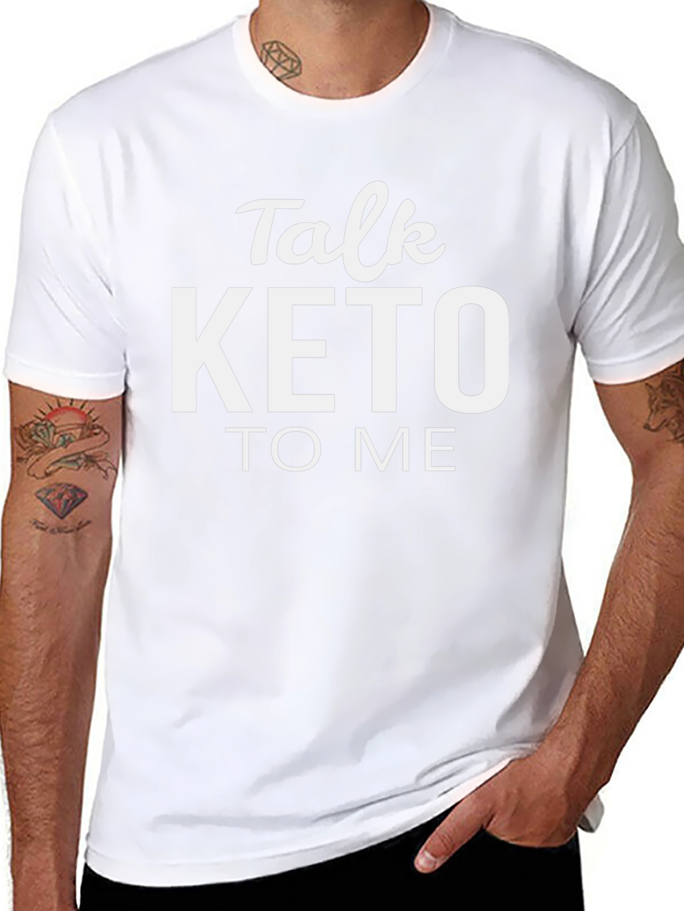 Talk Keto To Me T-Shirt - Trendy Diet Tee
