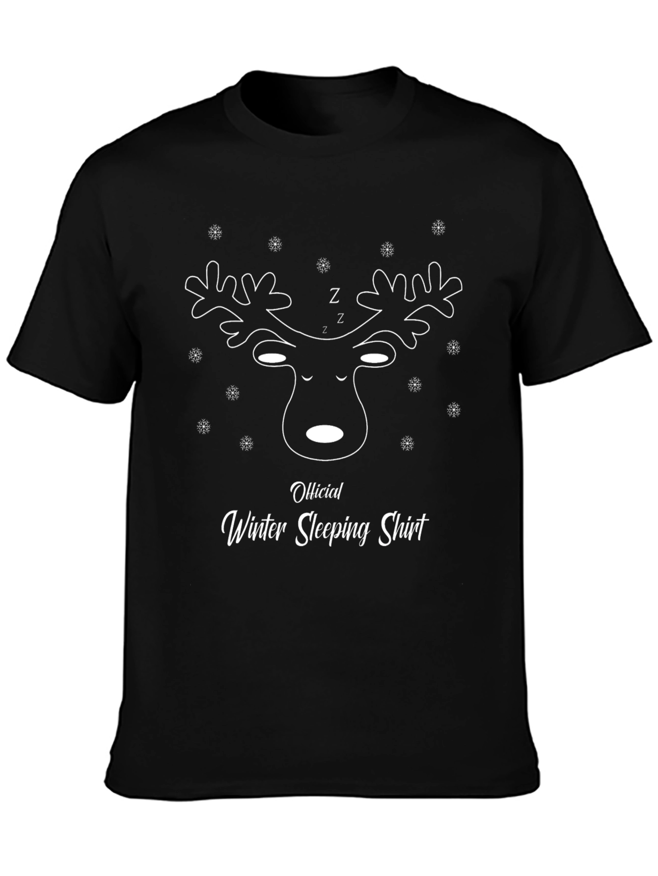 Official Winter Sleeping Shirt - Reindeer Graphic Tee