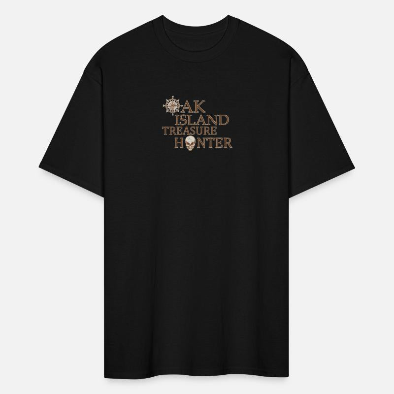 Oak Island Treasure Hunter Vintage Skull and