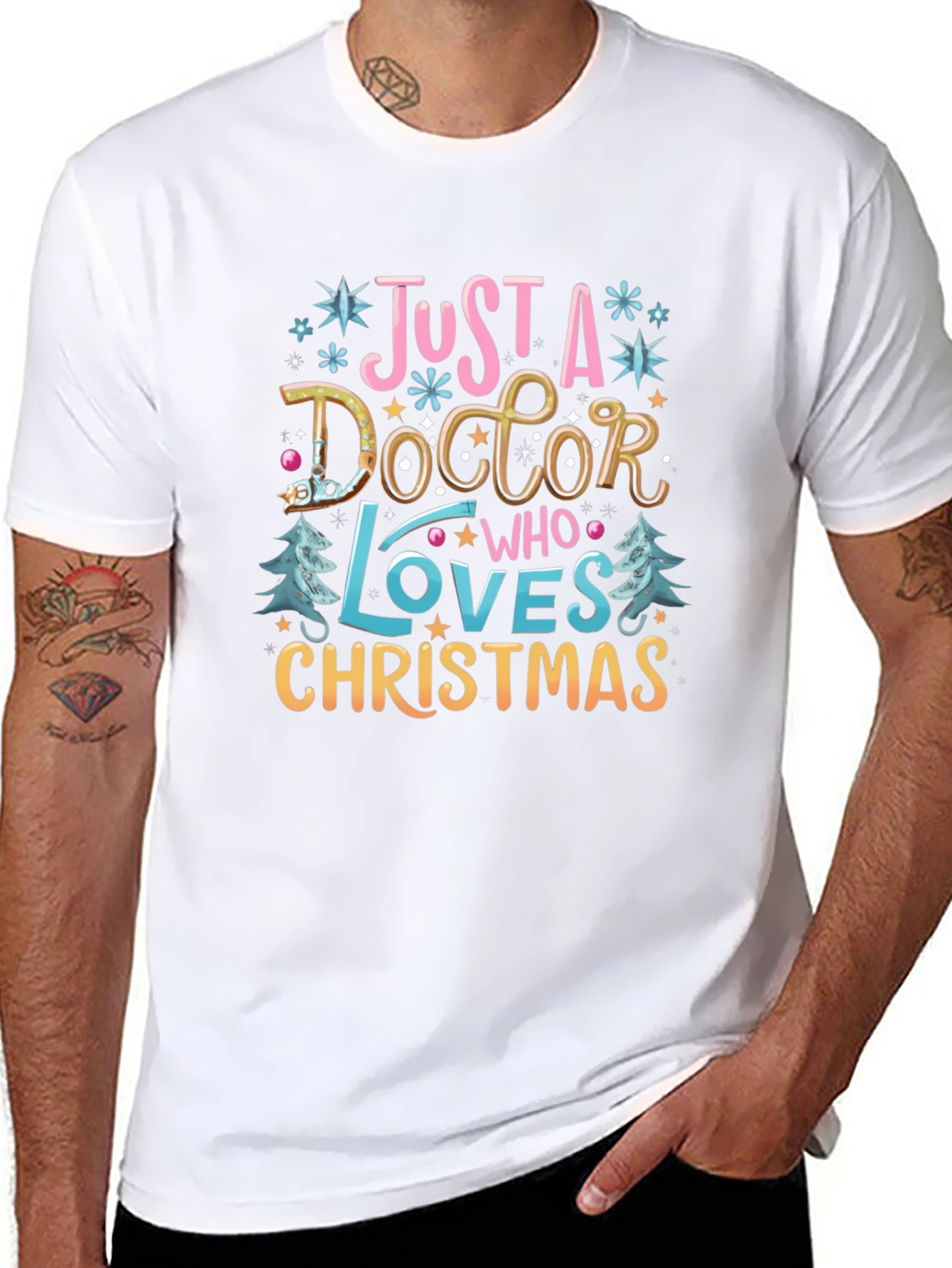 Doctor Who Loves Christmas T-Shirt - Holiday Tee