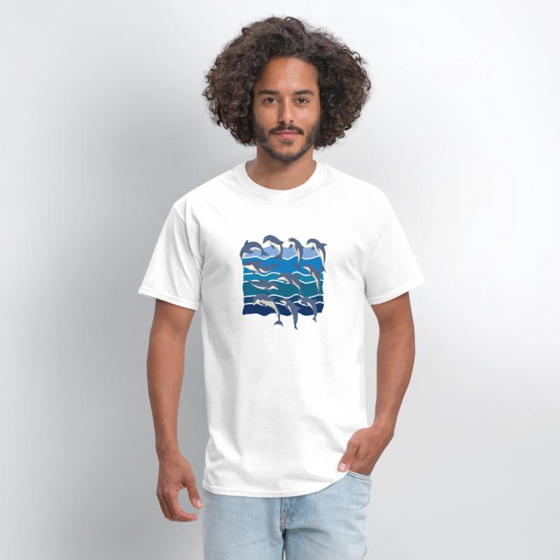 Ocean Dolphins Sea Animal Waves Dolphin