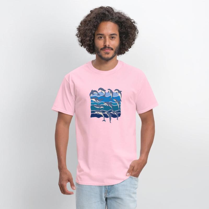 Ocean Dolphins Sea Animal Waves Dolphin