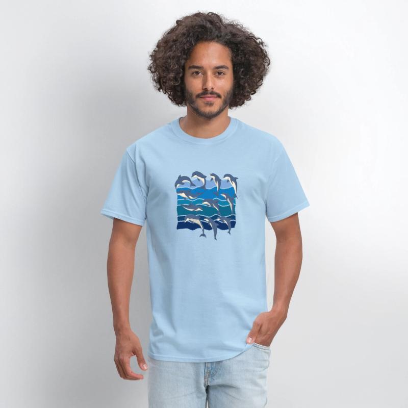 Ocean Dolphins Sea Animal Waves Dolphin