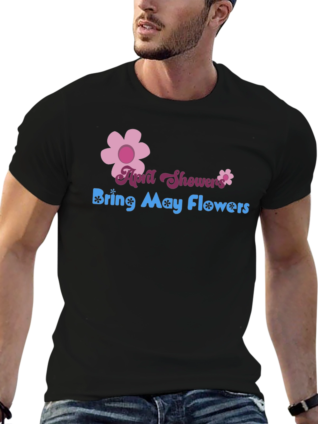 April Showers Bring May Flowers Graphic T-Shirt
